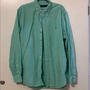 Teal Polo Ralph Lauren Button Down Shirt Size XL